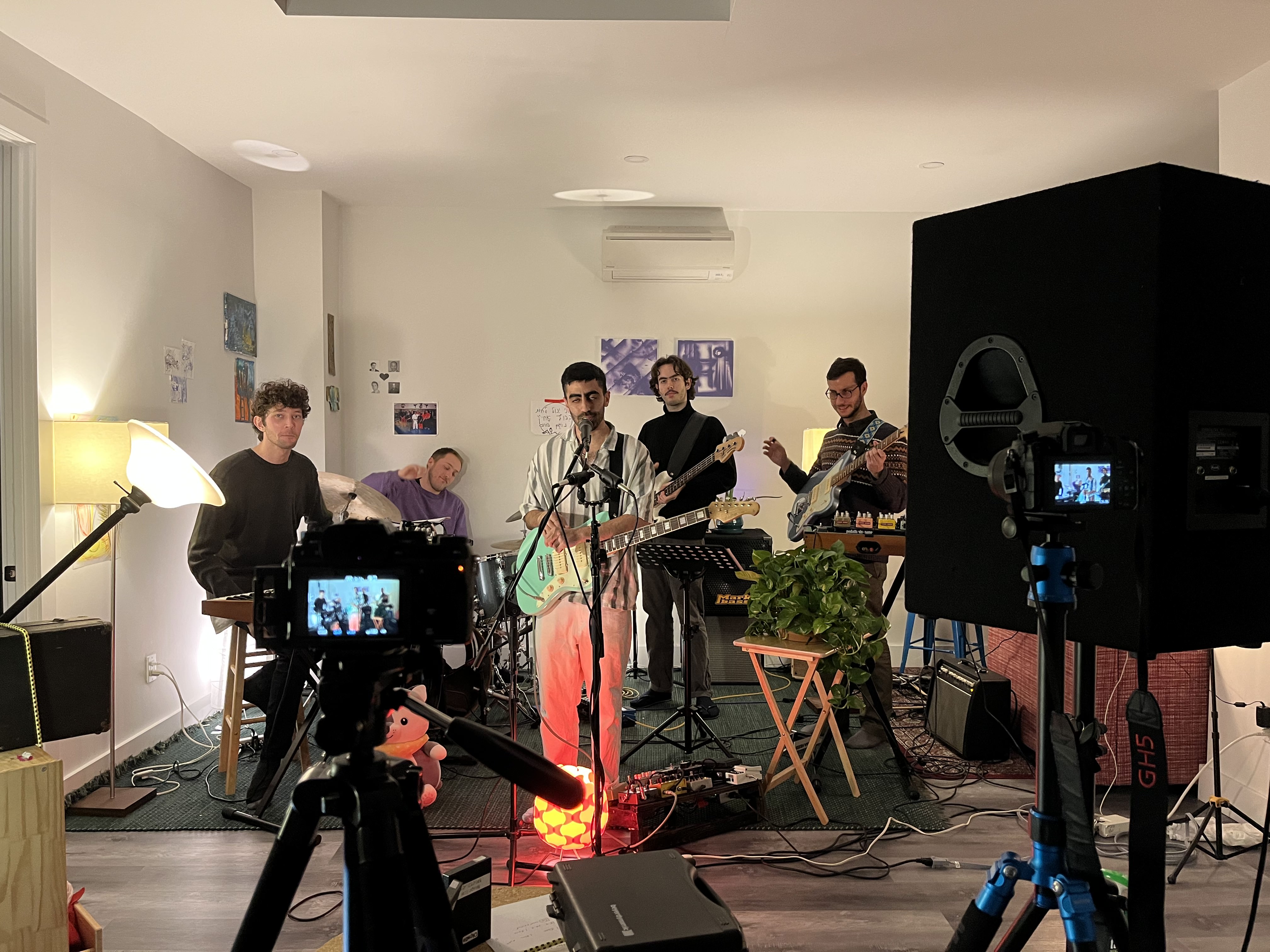 Recording ferro dormer band for Tiny Desk submission